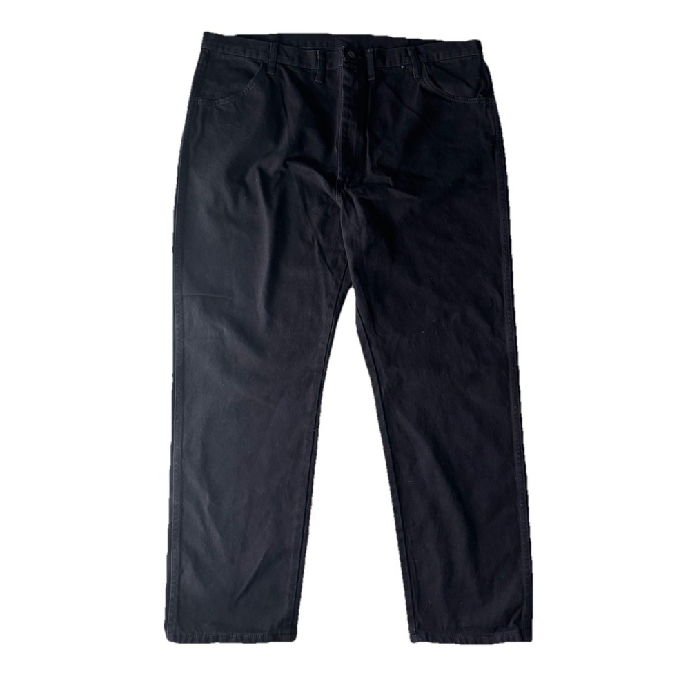 Wrangler Rustler Mens Black Jeans Regular Fit Straight 44x30 Gorpcore Outdoor